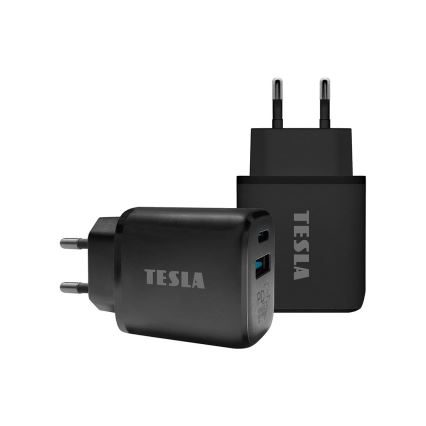 TESLA Electronics - Adapter do szybkiego ładowania Power Delivery 25W czarny