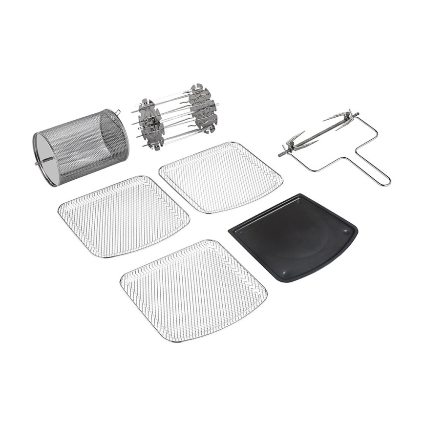 TESLA Electronics AirCook & Grill - Inteligentna wielofunkcyjna cyfrowa frytkownica z gorącym powietrzem 12 l 1800W/230V Wi-Fi