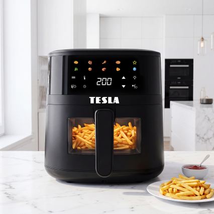 TESLA Electronics AirCook - Frytkownica beztłuszczowa 4,4 l 1450W/230V czarna