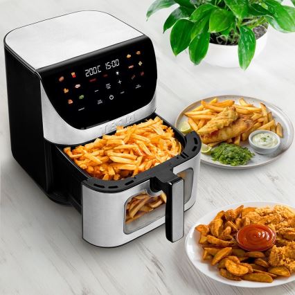 TESLA Electronics AirCook - Inteligentna wielofunkcyjna cyfrowa frytkownica z gorącym powietrzem 9 l 1700W/230V Wi-Fi