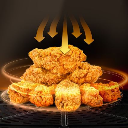 TESLA Electronics AirCook - Inteligentna wielofunkcyjna cyfrowa frytkownica z gorącym powietrzem 9 l 1700W/230V Wi-Fi