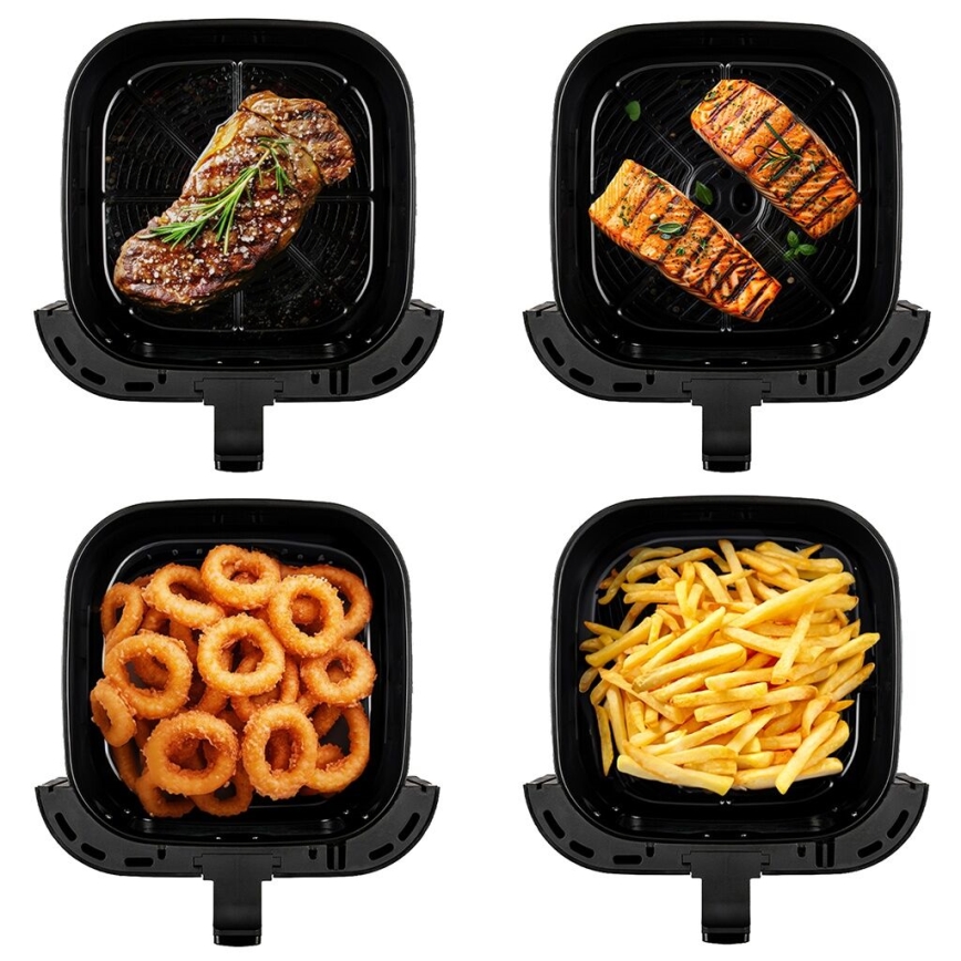 TESLA Electronics AirCook - Inteligentna wielofunkcyjna cyfrowa frytkownica z gorącym powietrzem 9 l 1700W/230V Wi-Fi