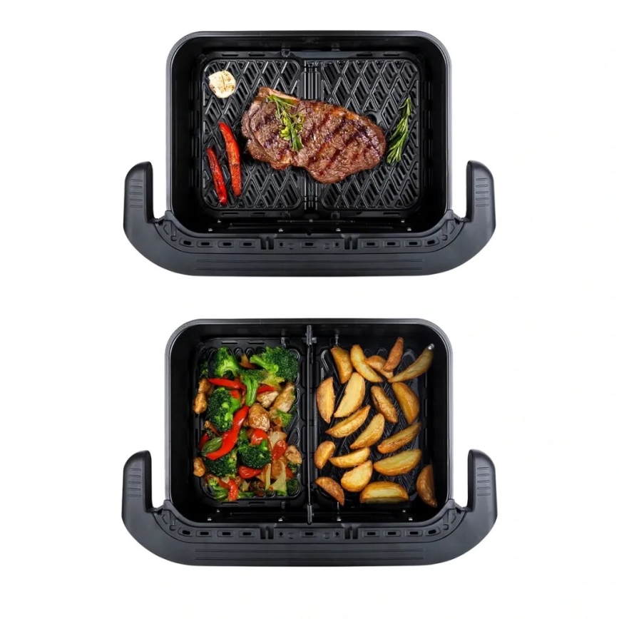 TESLA Electronics AirCook - Wielofunkcyjna podwójna cyfrowa frytkownica na gorące powietrze 10 l 2400W/230V