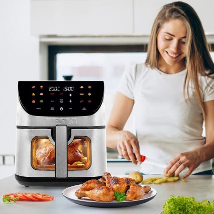 TESLA Electronics AirCook - Smart wielofunkcyjna cyfrowa frytownica na gorące powietrze 9 l 1700W/230V Wi-Fi