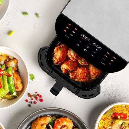 TESLA Electronics AirCook - Smart wielofunkcyjna cyfrowa frytownica na gorące powietrze 9 l 1700W/230V Wi-Fi