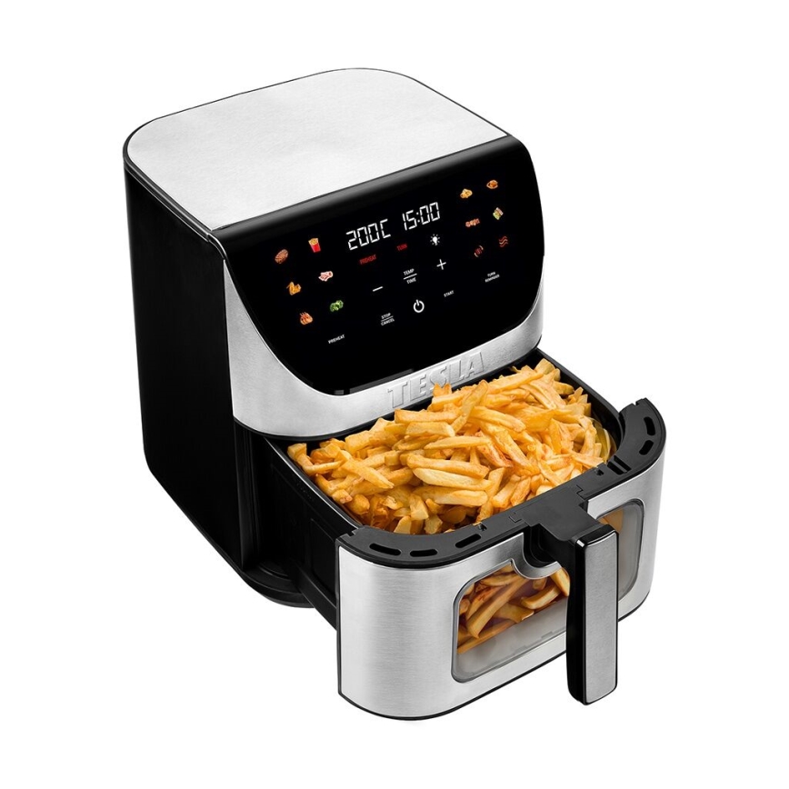 TESLA Electronics AirCook - Smart wielofunkcyjna cyfrowa frytownica na gorące powietrze 9 l 1700W/230V Wi-Fi