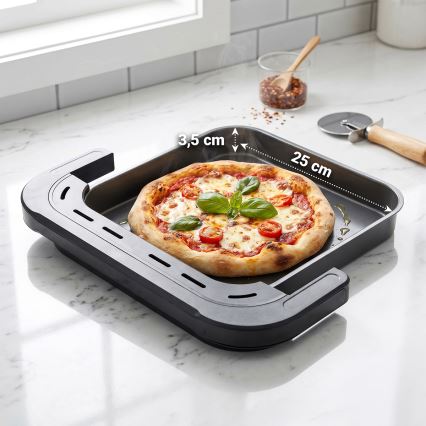 TESLA Electronics AirCook - 3-strefowa frytkownica na gorące powietrze 14,5 l 2800W/230V czarna