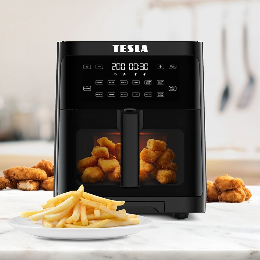 TESLA Electronics AirCook - Wielofunkcyjna frytkownica parowa i na gorące powietrze 5 l 1500W/230V