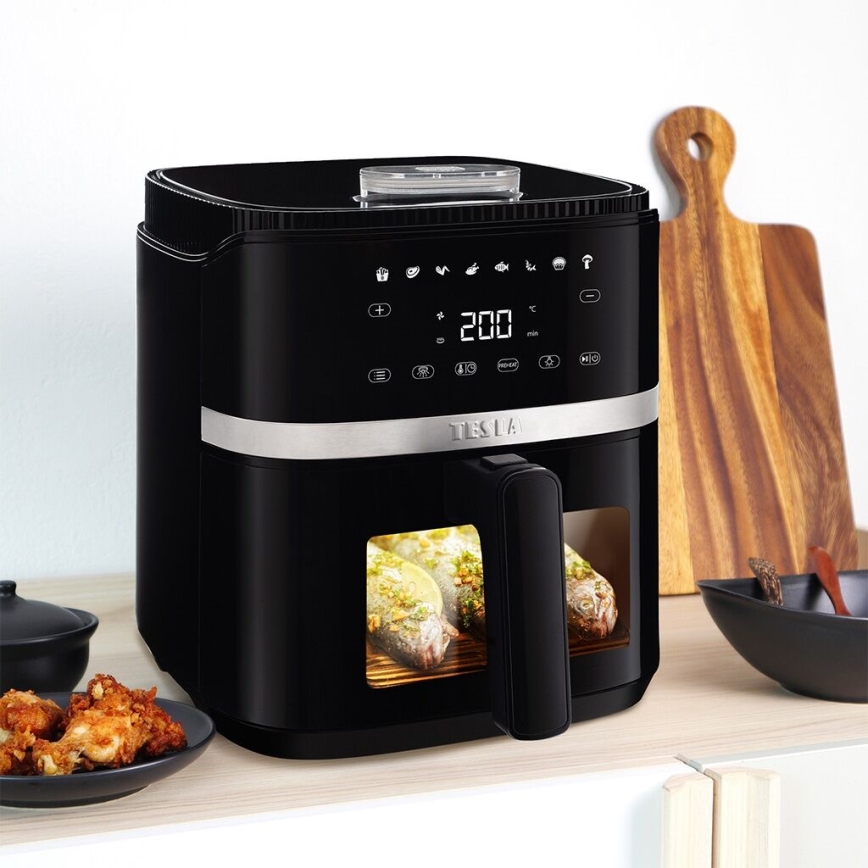 TESLA Electronics AirCook - Wielofunkcyjna cyfrowa frytkownica na gorące powietrze 5 l 1500W/230V