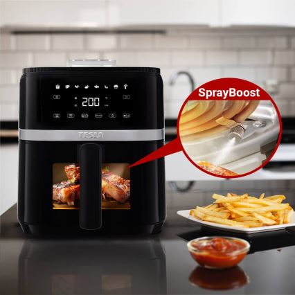 TESLA Electronics AirCook - Wielofunkcyjna cyfrowa frytkownica na gorące powietrze 5 l 1500W/230V