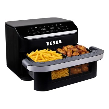 TESLA Electronics AirCook - Wielofunkcyjna, podwójna cyfrowa frytkownica na gorące powietrze 10 l 2400W/230V
