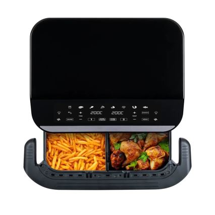 TESLA Electronics AirCook - Wielofunkcyjna, podwójna cyfrowa frytkownica na gorące powietrze 10 l 2400W/230V