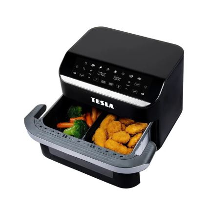 TESLA Electronics AirCook - Wielofunkcyjna, podwójna cyfrowa frytkownica na gorące powietrze 10 l 2400W/230V