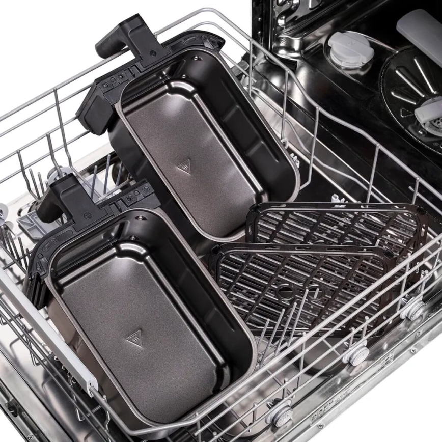 TESLA Electronics AirCook - Wielofunkcyjna, podwójna cyfrowa frytkownica na gorące powietrze 9 l 2400W/230V