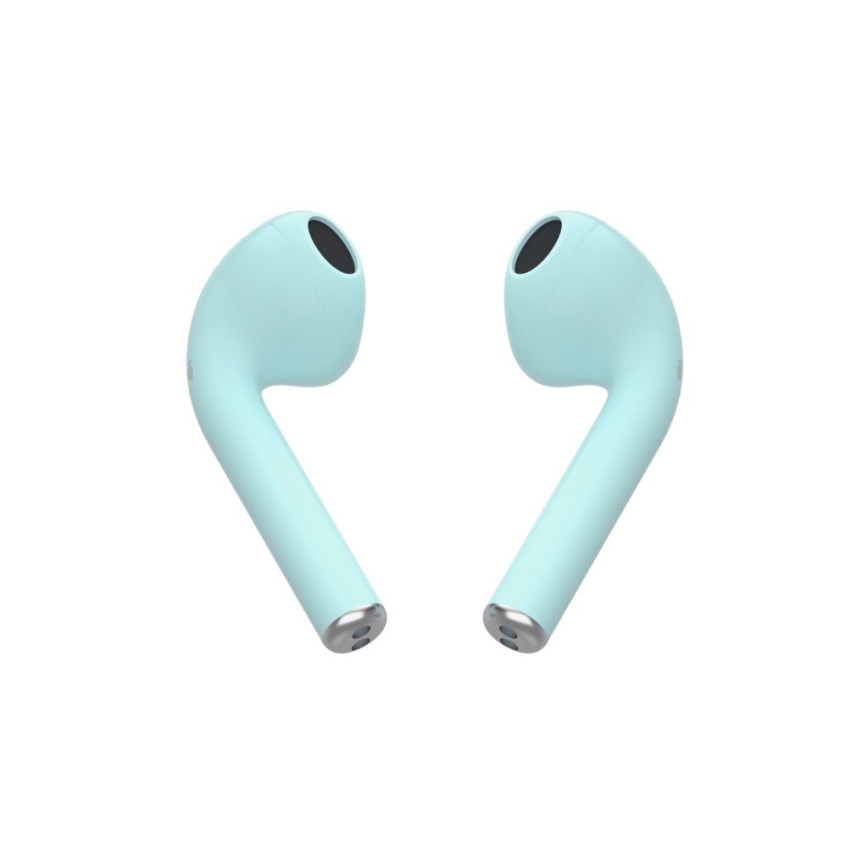 TESLA Electronics - Bezprzewodowe słuchawki 300 mAh + 2x 25 mAh IPX4 turkusowe