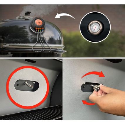 TESLA Electronics Cook - Cyfrowy termometr do mięsa z sondą 0-400 °C 2xAA IP65