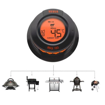 TESLA Electronics Cook - Cyfrowy termometr do mięsa z sondą 0-400 °C 2xAA IP65
