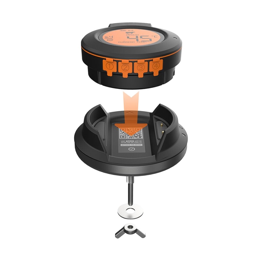 TESLA Electronics Cook - Cyfrowy termometr do mięsa z sondą 0-400 °C 2xAA IP65