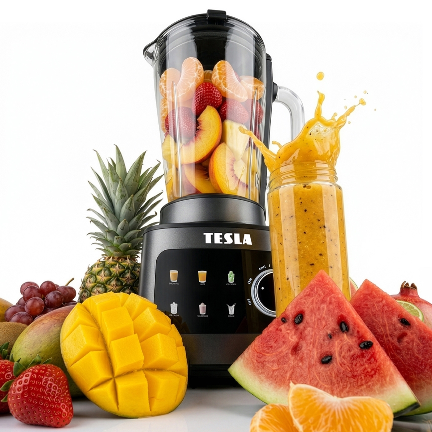 TESLA Electronics CrunchX - Blender stołowy 1500W/230V czarny