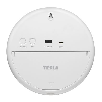 TESLA Electronics Device - Inteligentna stacja pogodowa z czujnikiem 400 mAh Wi-Fi Tuya IP44