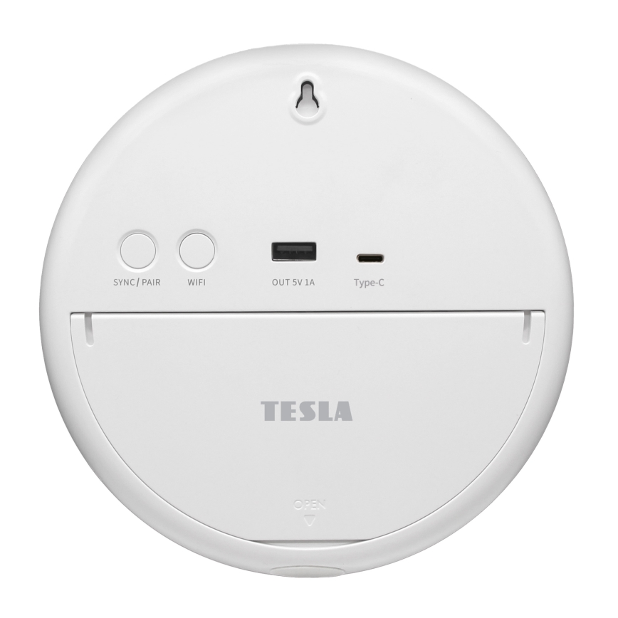 TESLA Electronics Device - Inteligentna stacja pogodowa z czujnikiem 400 mAh Wi-Fi Tuya IP44