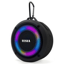 TESLA Electronics - LED RGB Głośnik bezprzewodowy 5W/1200 mAh/3,7V IPX7 czarne