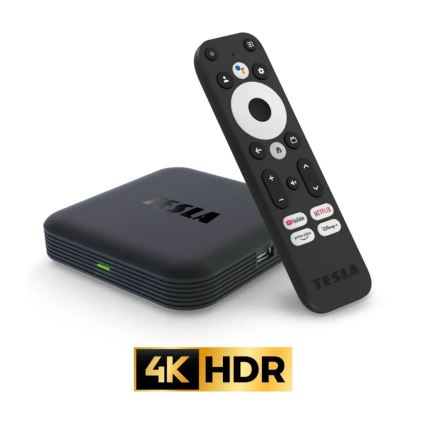 TESLA Electronics MediaBox - odtwarzacz multimedialny UHD Wi-Fi + pilot zdalnego sterowania