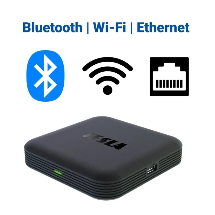 TESLA Electronics MediaBox - odtwarzacz multimedialny UHD Wi-Fi + pilot zdalnego sterowania