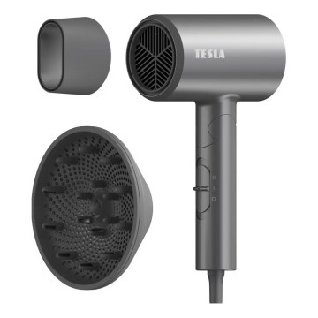 TESLA Electronics MyCare - Składana suszarka do włosów 1800W/230V szara