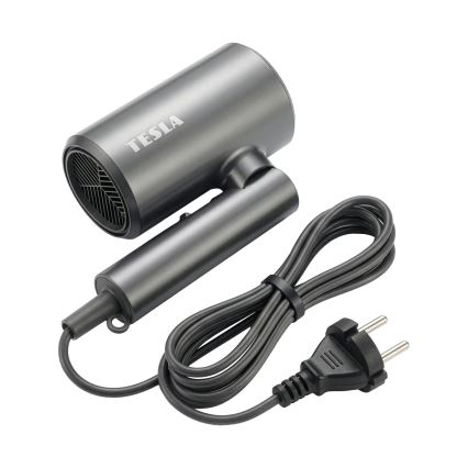 TESLA Electronics MyCare - Składana suszarka do włosów 1800W/230V szara