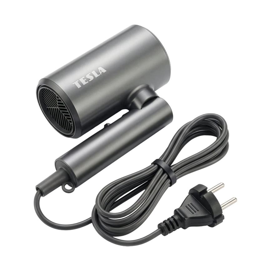 TESLA Electronics MyCare - Składana suszarka do włosów 1800W/230V szara