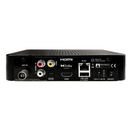 TESLA Electronics - Odbiornik DVB-T2 H.265 (HEVC) z HbbTV 12V + pilot zdalnego sterowania