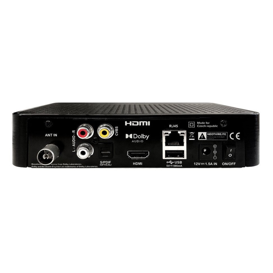 TESLA Electronics - Odbiornik DVB-T2 H.265 (HEVC) z HbbTV 12V + pilot zdalnego sterowania