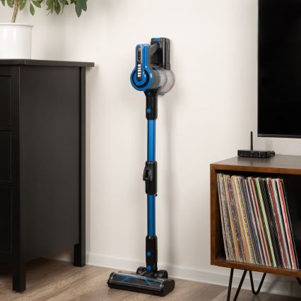 TESLA Electronics PureStar - Elastyczny bezprzewodowy odkurzacz pionowy 3w1 300W/2200 mAh czarny/niebieski