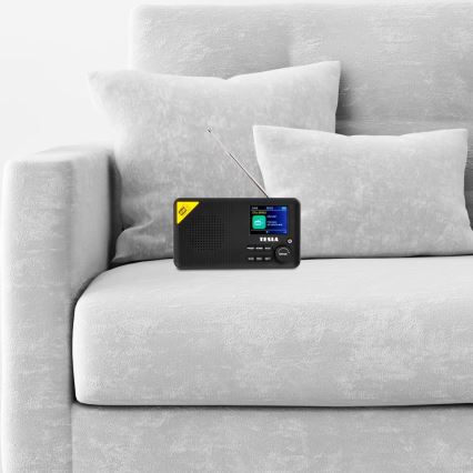 TESLA Electronics - Radio DAB+ FM 5W/1800 mAh czarne