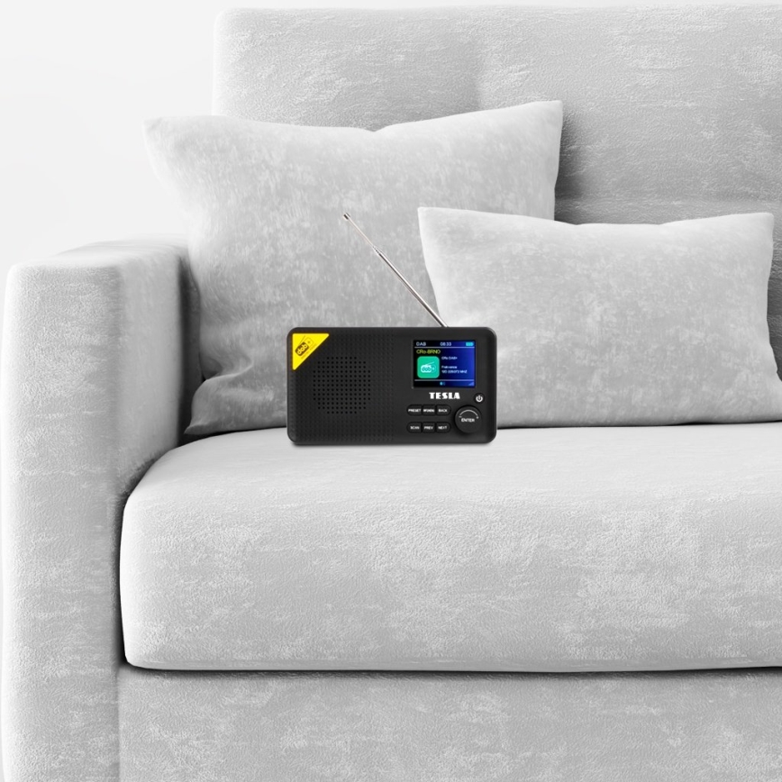 TESLA Electronics - Radio DAB+ FM 5W/1800 mAh czarne