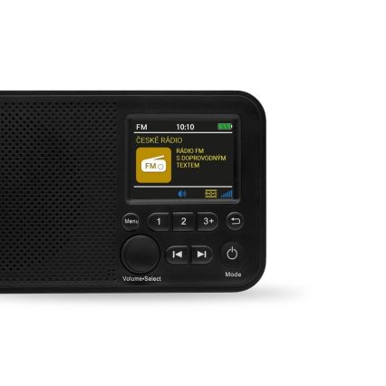 TESLA Electronics - Radio DAB+ FM 5W/1800 mAh czarne