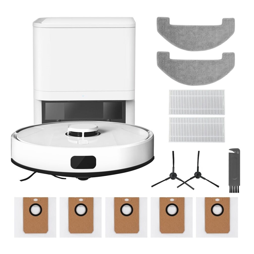 TESLA Electronics RoboStar - Inteligentny odkurzacz robot 2w1 2600 mAh Wi-Fi biały