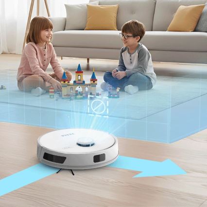 TESLA Electronics RoboStar - Inteligentny robot odkurzający 3 w 1 3200 mAh Wi-Fi biały