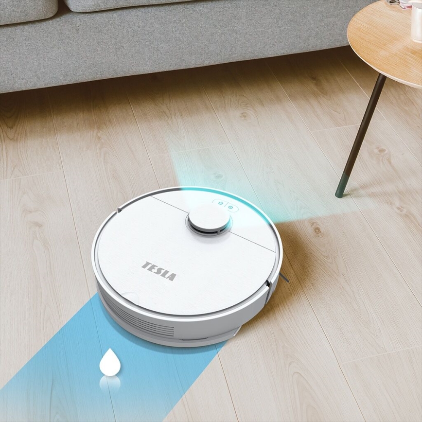 TESLA Electronics RoboStar - Inteligentny robot sprzątający 2w1 2550 mAh Wi-Fi biały