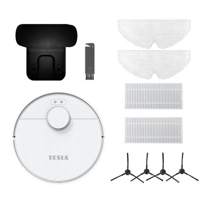 TESLA Electronics RoboStar - Inteligentny robot sprzątający 2w1 2550 mAh Wi-Fi biały