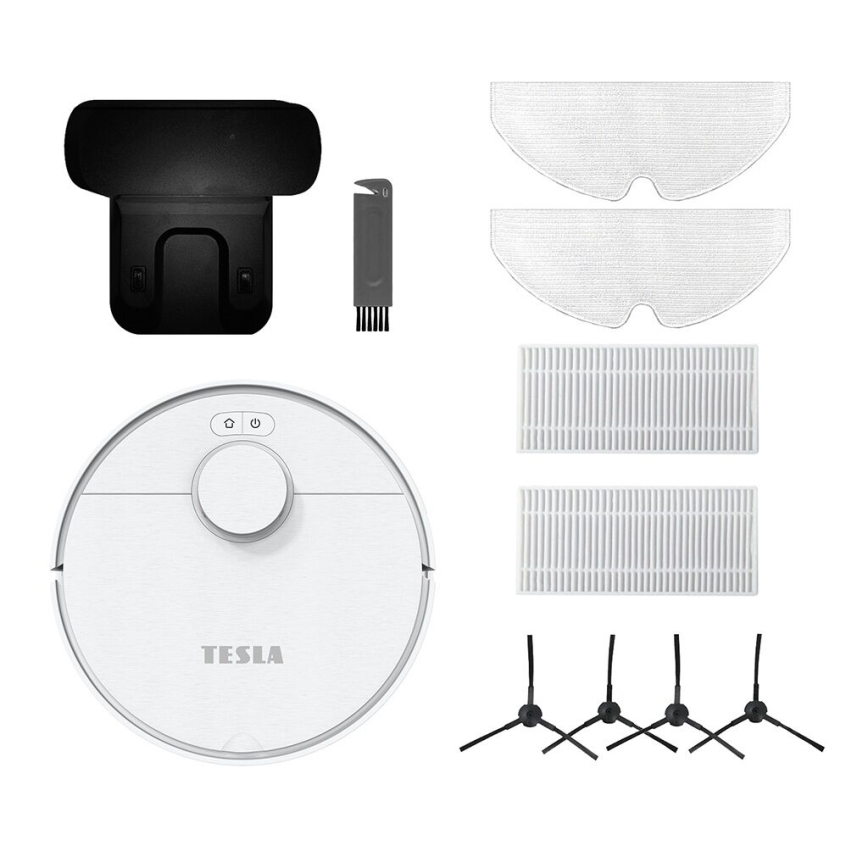 TESLA Electronics RoboStar - Inteligentny robot sprzątający 2w1 2550 mAh Wi-Fi biały