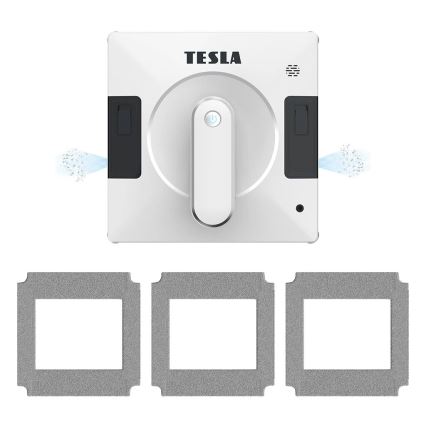 TESLA Electronics RoboStar - Inteligentna myjka do okien z podwójnym strumieniem wody 72W/230V/500 mAh Wi-Fi + zdalne sterowanie