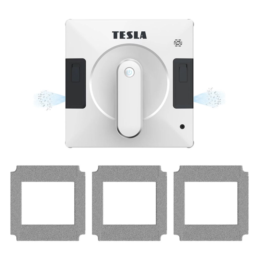TESLA Electronics RoboStar - Inteligentna myjka do okien z podwójnym strumieniem wody 72W/230V/500 mAh Wi-Fi + zdalne sterowanie