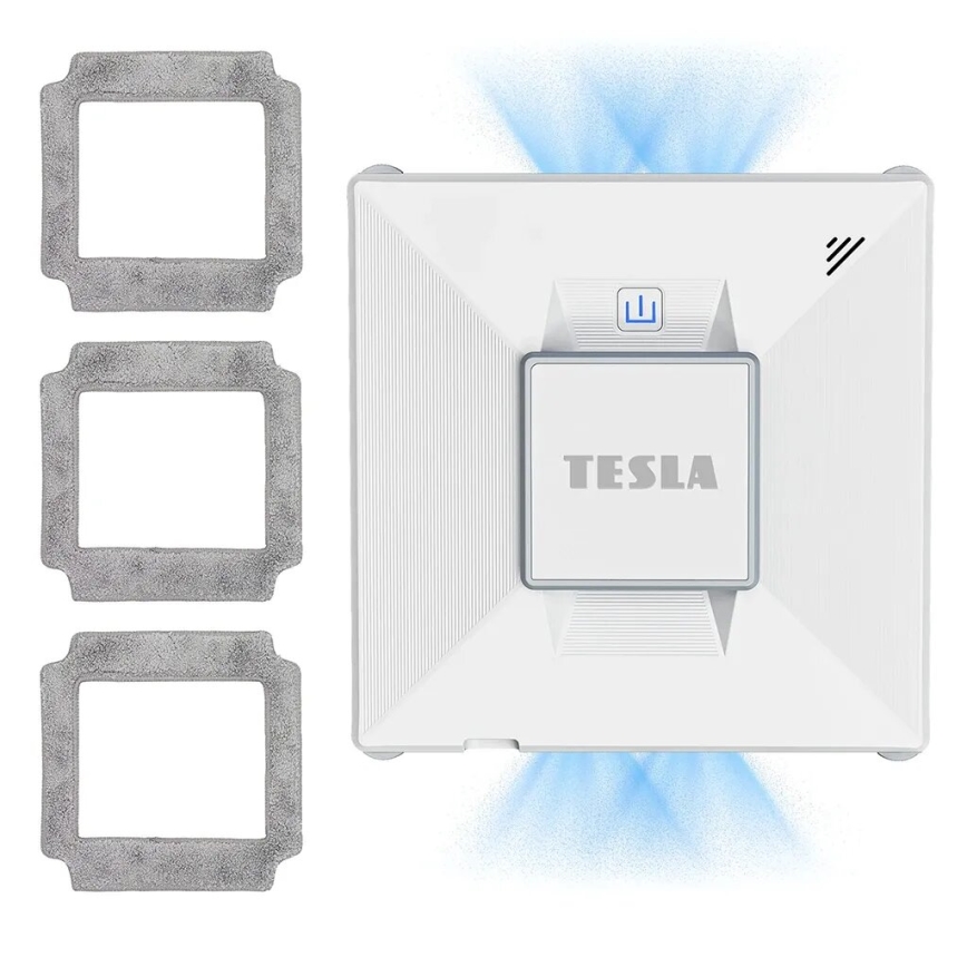 TESLA Electronics RoboStar - Inteligentna myjka do okien z rozpylaczem wody 72W/230V/650 mAh Wi-Fi + zdalne sterowanie
