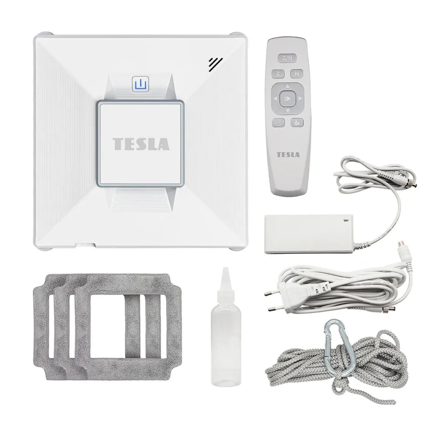 TESLA Electronics RoboStar - Inteligentna myjka do okien z rozpylaczem wody 72W/230V/650 mAh Wi-Fi + zdalne sterowanie