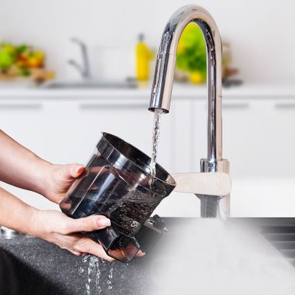 TESLA Electronics SlowJuicer Deluxe - Sokowirówka ślimakowa wolnoobrotowa 250W/230V stal nierdzewna/czarny