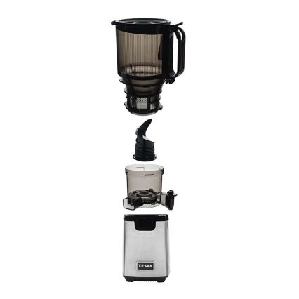 TESLA Electronics SlowJuicer Deluxe - Sokowirówka ślimakowa wolnoobrotowa 250W/230V stal nierdzewna/czarny
