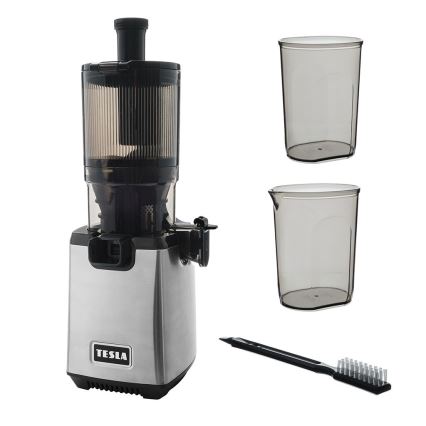 TESLA Electronics SlowJuicer Deluxe - Sokowirówka ślimakowa wolnoobrotowa 250W/230V stal nierdzewna/czarny