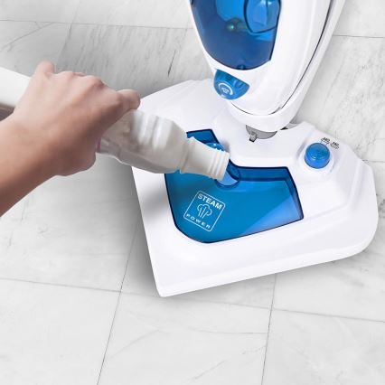 TESLA Electronics SteamPower - Mop parowy z pojemnikiem na detergent 2w1 1300W/230V